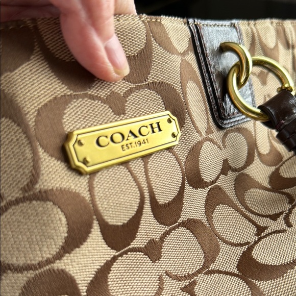Coach Brown Signature Tote Bag - Picture 15 of 15